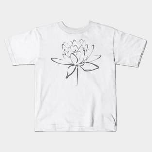 Smoke Lotus Calligraphy Kids T-Shirt